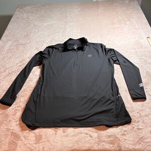 Veil Spark Performance Quarter Zip Athletic Pullover Women’s Black XXL Top Gym